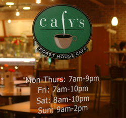 Cafy's hours