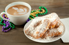 Coffee and beignet